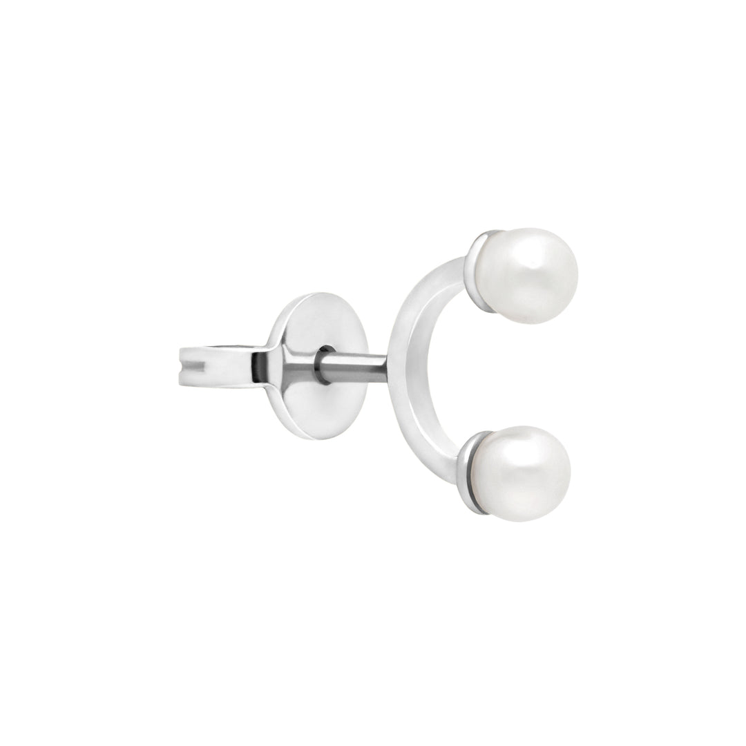 Micro piercing pearl stud – DELFINA DELETTREZ